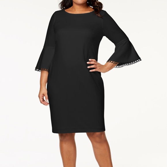 calvin klein plus size sheath dresses
